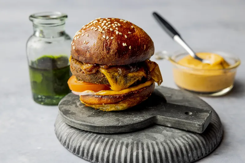A burger made from sea squirts.