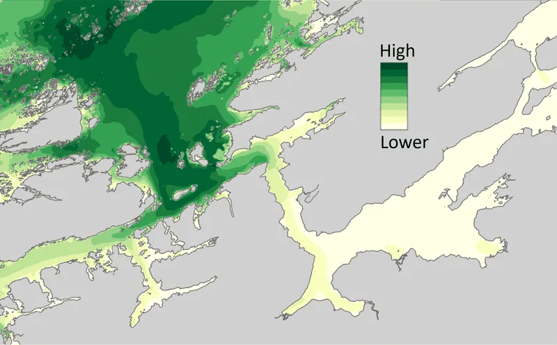 A map of a coastline.